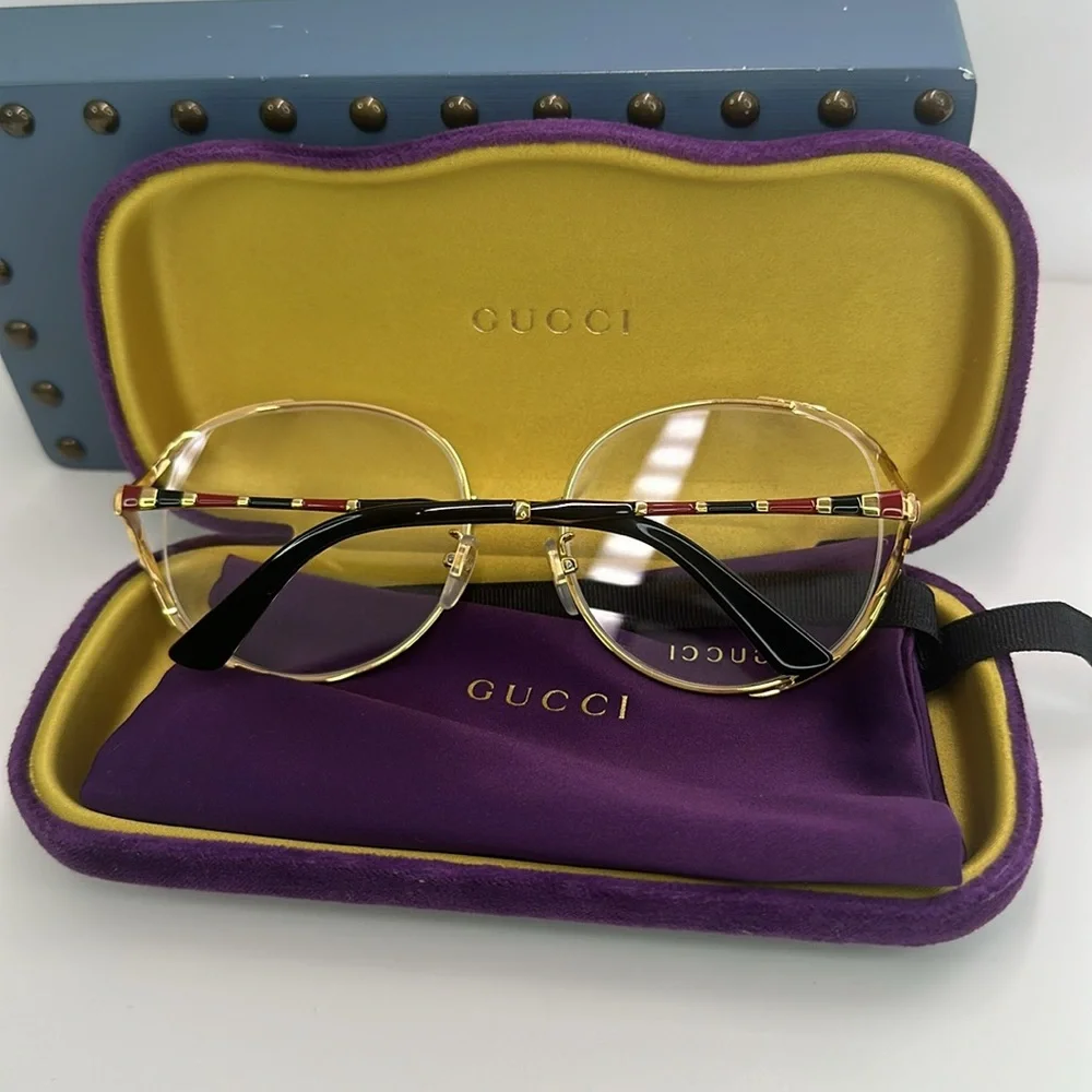 New Authentic Gucci GG0596OA - Alternate Fit Eyeglasses Women